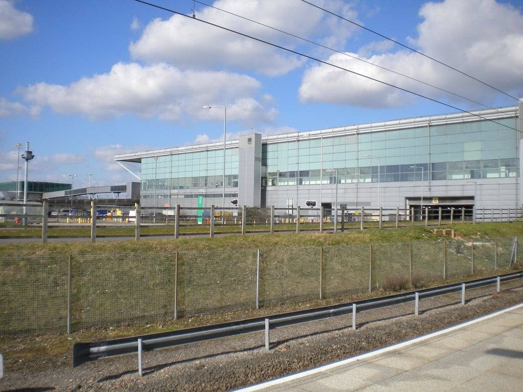 The terminal building at London Stansted Airport